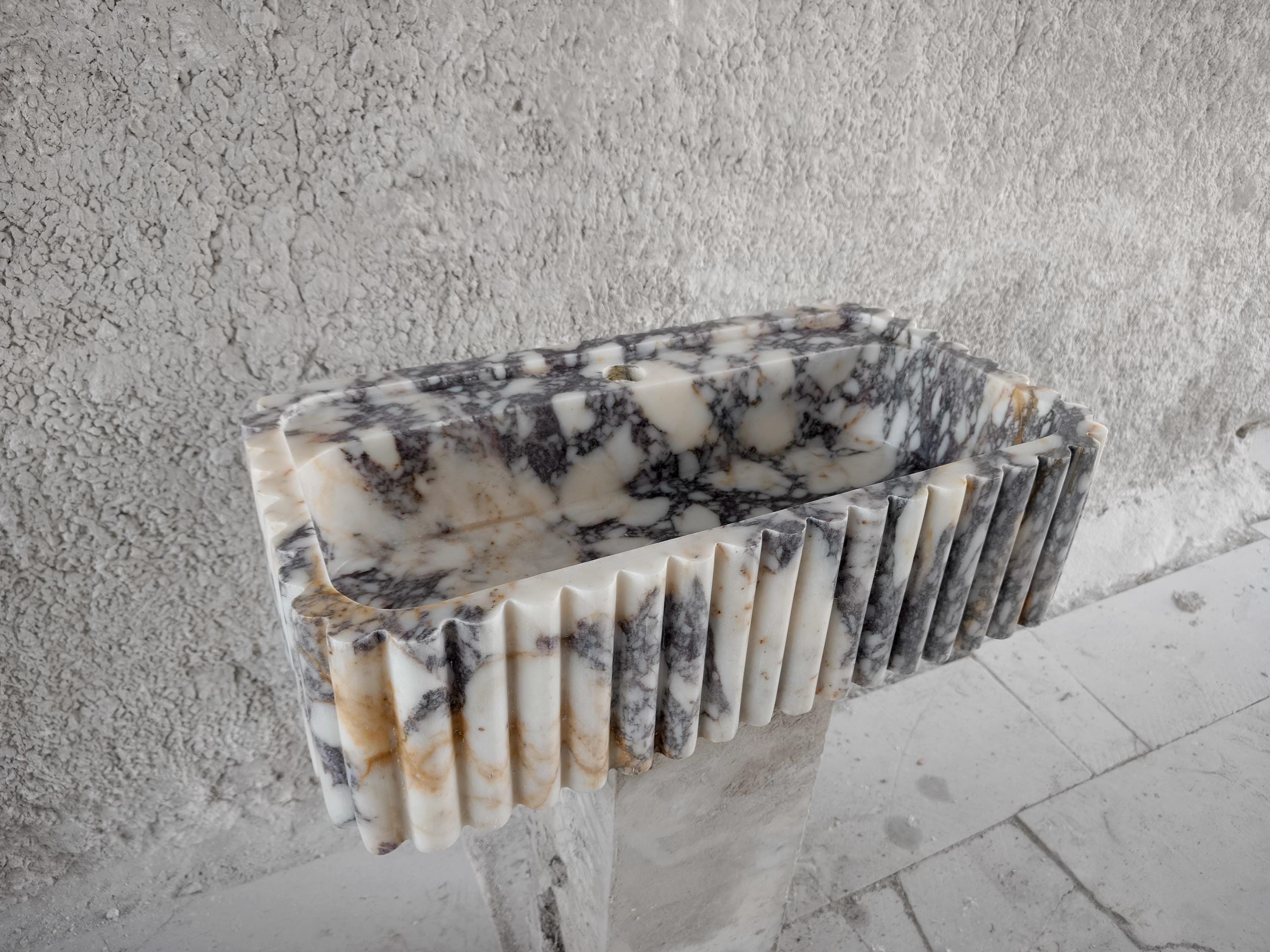 Luxury Calacatta Marble Vanity Sink - Bathroom Washbasin